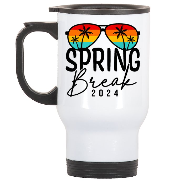 Spring Break 2024 Beach Week Group Vacation Matching Stainless Steel Travel Mug