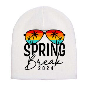 Spring Break 2024 Beach Week Group Vacation Matching Short Acrylic Beanie