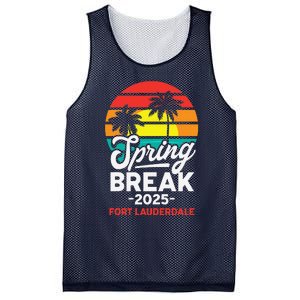 Spring Break 2025 Fort Lauderdale Beach Vacation Retro Mesh Reversible Basketball Jersey Tank