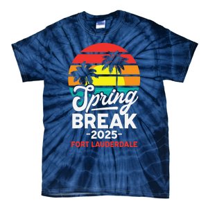 Spring Break 2025 Fort Lauderdale Beach Vacation Retro Tie-Dye T-Shirt