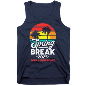 Spring Break 2025 Fort Lauderdale Beach Vacation Retro Tank Top