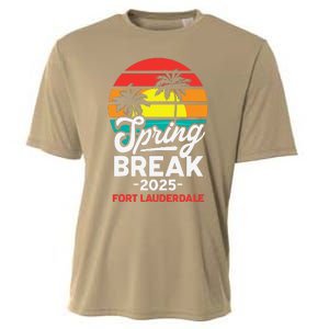 Spring Break 2025 Fort Lauderdale Beach Vacation Retro Cooling Performance Crew T-Shirt