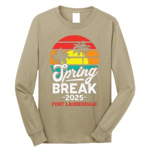 Spring Break 2025 Fort Lauderdale Beach Vacation Retro Long Sleeve Shirt