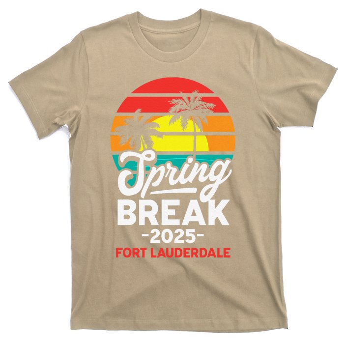 Spring Break 2025 Fort Lauderdale Beach Vacation Retro T-Shirt