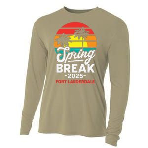 Spring Break 2025 Fort Lauderdale Beach Vacation Retro Cooling Performance Long Sleeve Crew