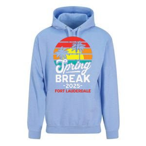 Spring Break 2025 Fort Lauderdale Beach Vacation Retro Unisex Surf Hoodie