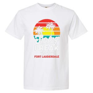 Spring Break 2025 Fort Lauderdale Beach Vacation Retro Garment-Dyed Heavyweight T-Shirt