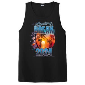 Spring Break 2024 Retro Beach Scene Matching PosiCharge Competitor Tank