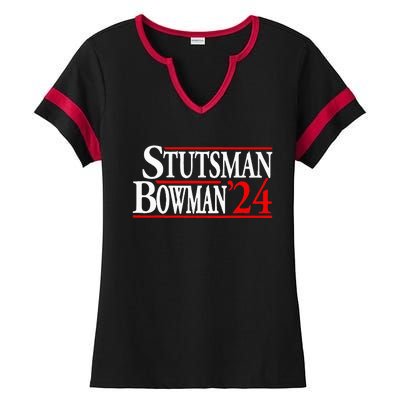 Stutsman Bowman 24 Ladies Halftime Notch Neck Tee