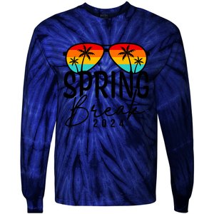 Spring Break 2024 Beach Week Group Vacation Matching Tie-Dye Long Sleeve Shirt