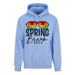 Spring Break 2024 Beach Week Group Vacation Matching Unisex Surf Hoodie