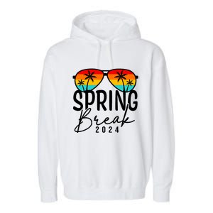 Spring Break 2024 Beach Week Group Vacation Matching Garment-Dyed Fleece Hoodie