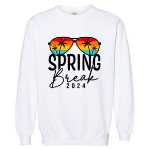 Spring Break 2024 Beach Week Group Vacation Matching Garment-Dyed Sweatshirt