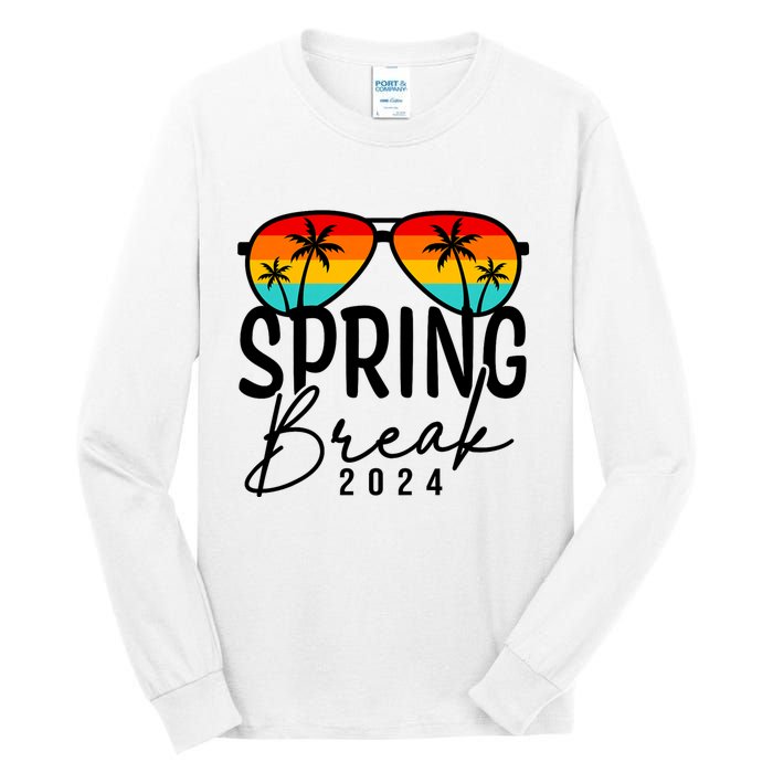 Spring Break 2024 Beach Week Group Vacation Matching Tall Long Sleeve T-Shirt