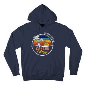 Spring Break 2024 Cancun Retro Sunset Tall Hoodie