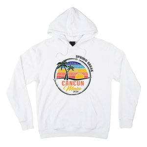 Spring Break 2024 Cancun Retro Sunset Hoodie