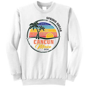 Spring Break 2024 Cancun Retro Sunset Sweatshirt