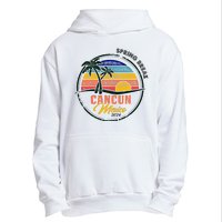 Spring Break 2024 Cancun Retro Sunset Urban Pullover Hoodie