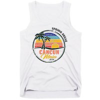 Spring Break 2024 Cancun Retro Sunset Tank Top