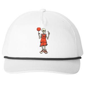 Skeleton Basketball Snapback Five-Panel Rope Hat