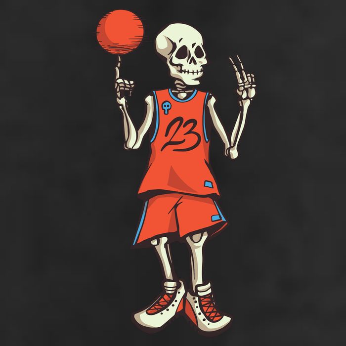 Skeleton Basketball Beanie