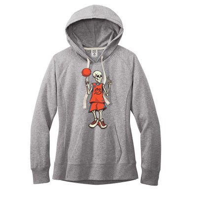 Skeleton Basketball Women's Fleece Hoodie