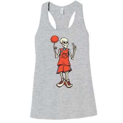 Skeleton Basketball Women's Racerback Tank