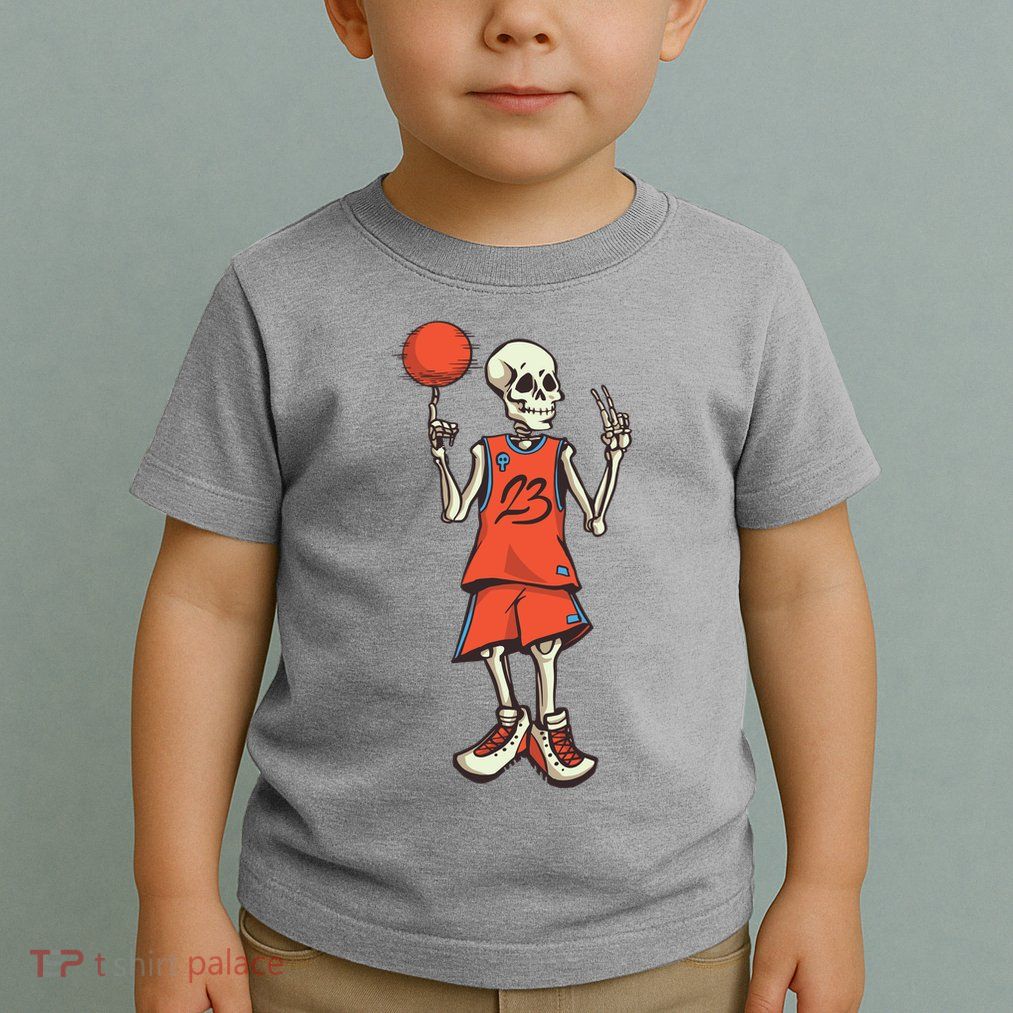 Skeleton Basketball Toddler T-Shirt