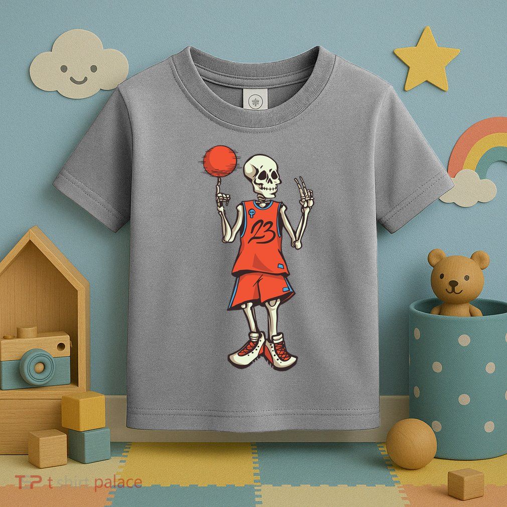 Skeleton Basketball Toddler T-Shirt