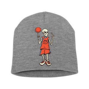 Skeleton Basketball Short Acrylic Beanie