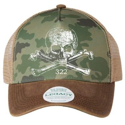 Skull & Bones 322 Distressed Skull And Crossbones Legacy Tie Dye Trucker Hat