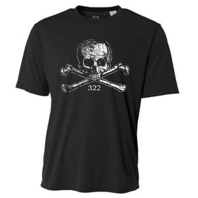 Skull & Bones 322 Distressed Skull And Crossbones Cooling Performance Crew T-Shirt