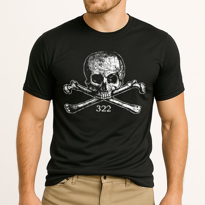 Skull & Bones 322 Distressed Skull And Crossbones Performance Shirt