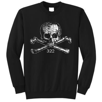 Skull & Bones 322 Distressed Skull And Crossbones Sweatshirt