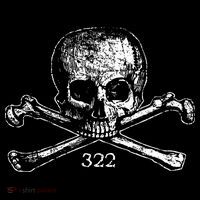 Skull & Bones 322 Distressed Skull And Crossbones T-Shirt