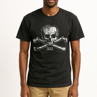 Skull & Bones 322 Distressed Skull And Crossbones Tall T-Shirt