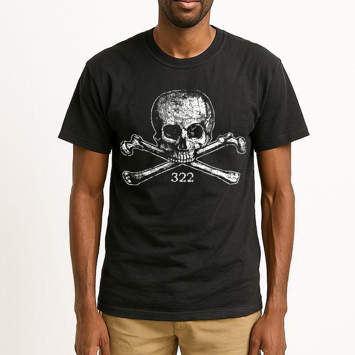 Skull & Bones 322 Distressed Skull And Crossbones Tall T-Shirt