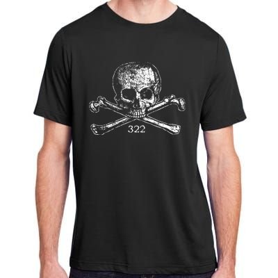 Skull & Bones 322 Distressed Skull And Crossbones Adult ChromaSoft Performance T-Shirt