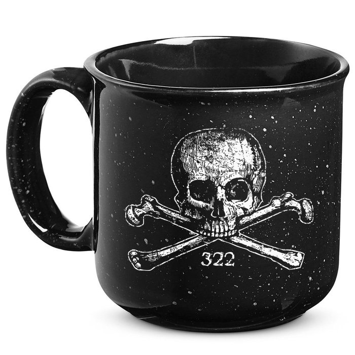 Skull & Bones 322 Distressed Skull And Crossbones 15oz Campfire Ceramic Mug