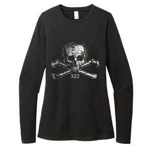 Skull & Bones 322 Distressed Skull And Crossbones Womens CVC Long Sleeve Shirt