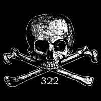 Skull & Bones 322 Distressed Skull And Crossbones 16 in Basic Backpack