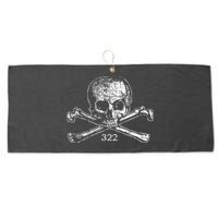 Skull & Bones 322 Distressed Skull And Crossbones Large Microfiber Waffle Golf Towel