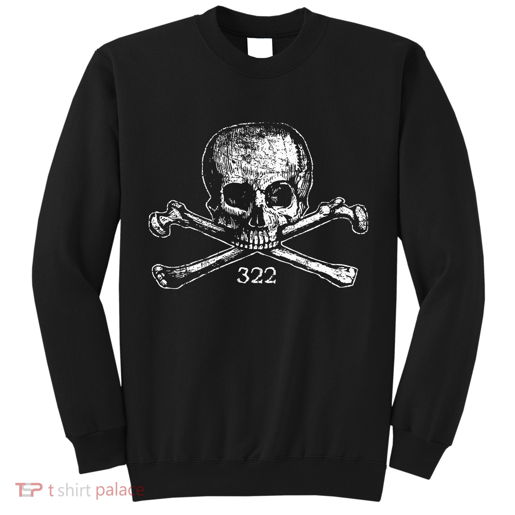 Skull & Bones 322 Distressed Skull And Crossbones Tall Sweatshirt