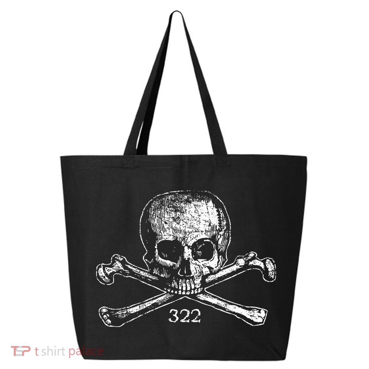 Skull & Bones 322 Distressed Skull And Crossbones 25L Jumbo Tote