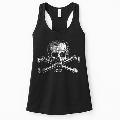 Skull & Bones 322 Distressed Skull And Crossbones Womens Tank Top