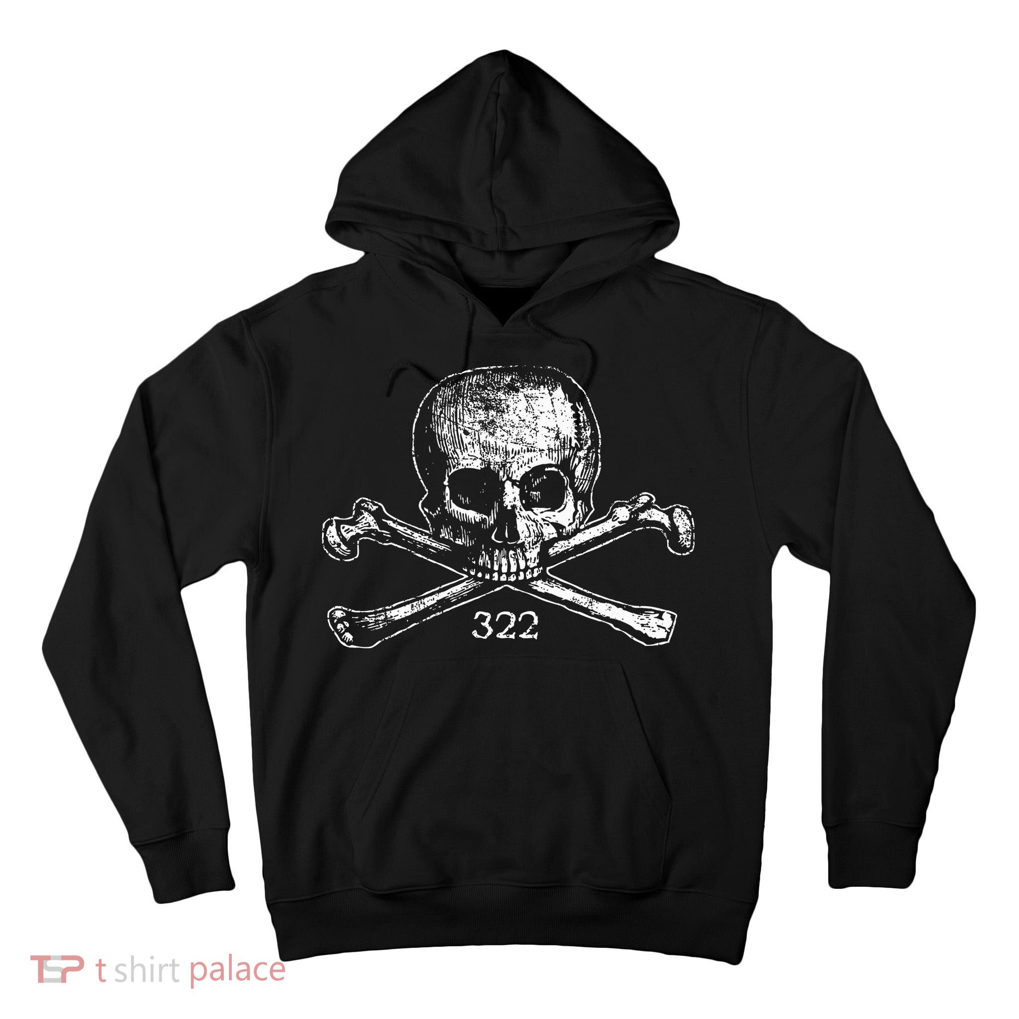 Skull & Bones 322 Distressed Skull And Crossbones Tall Hoodie
