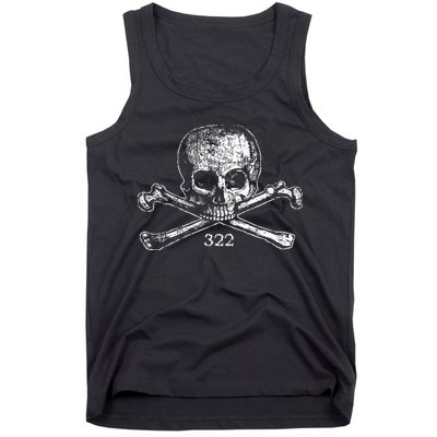 Skull & Bones 322 Distressed Skull And Crossbones Tank Top