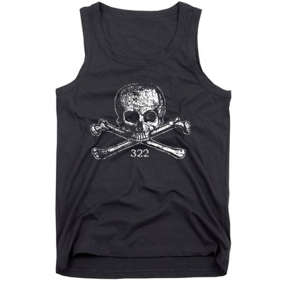 Skull & Bones 322 Distressed Skull And Crossbones Tank Top