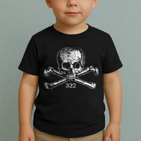 Skull & Bones 322 Distressed Skull And Crossbones Toddler T-Shirt