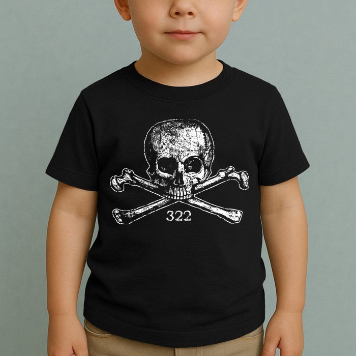 Skull & Bones 322 Distressed Skull And Crossbones Toddler T-Shirt